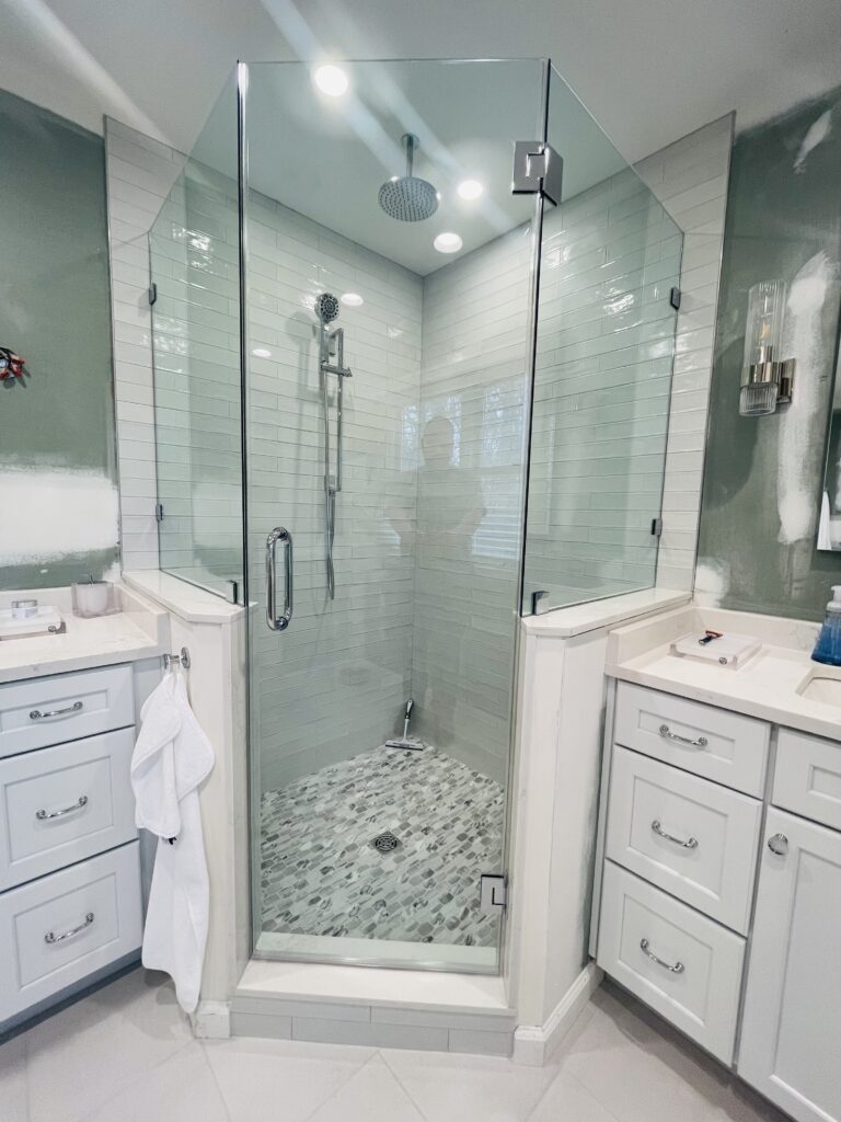 Neo-Angle (Corner Shower) door frameless shower doors new jersey Delaware Pennsylvania