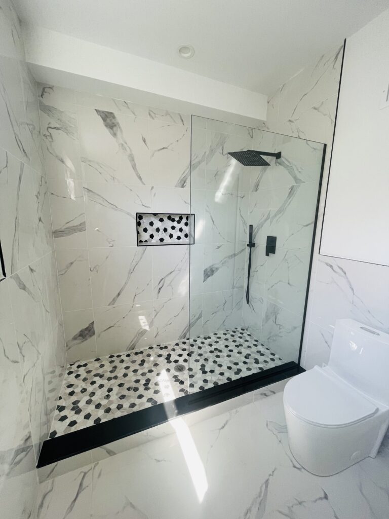 Fixed Panel / Splash Guard door frameless shower doors new jersey Delaware Pennsylvania