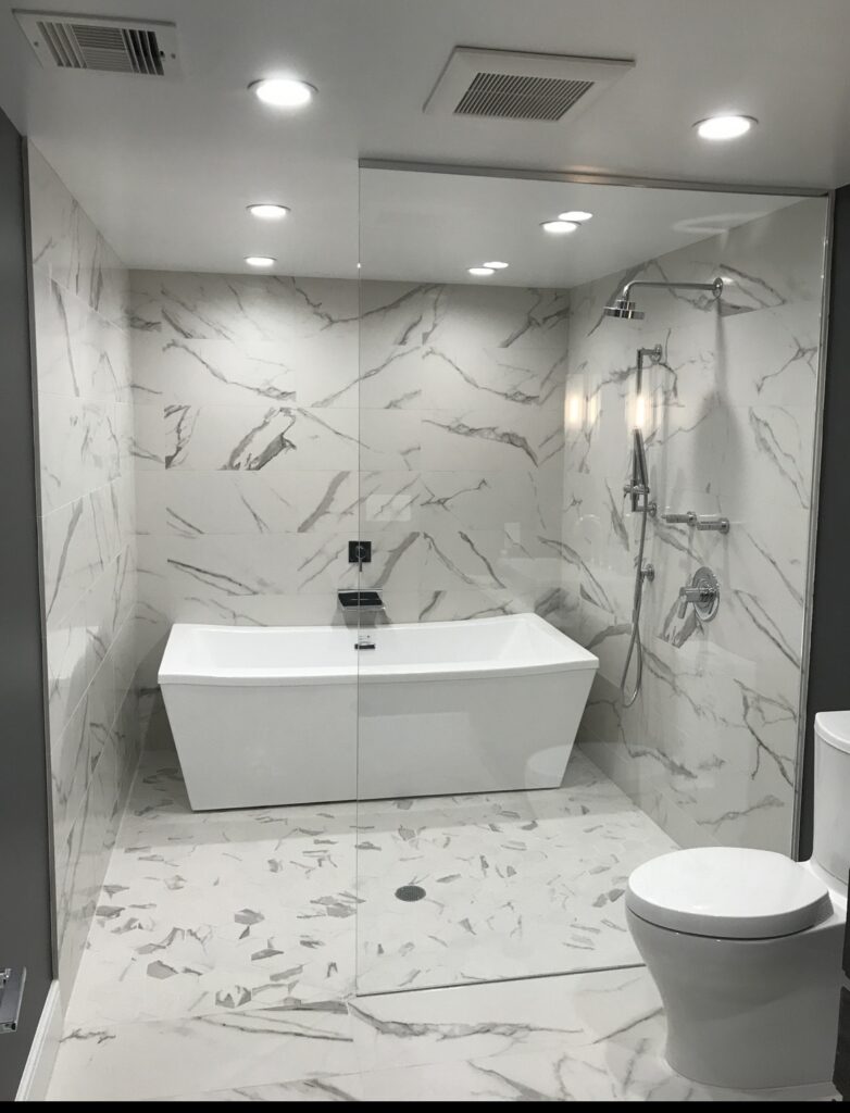 Fixed Panel / Splash Guard door frameless shower doors new jersey Delaware Pennsylvania