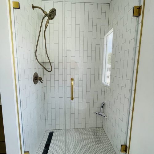 inline door frameless shower doors new jersey Delaware Pennsylvania