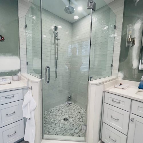 Neo-Angle (Corner Shower) door frameless shower doors new jersey Delaware Pennsylvania